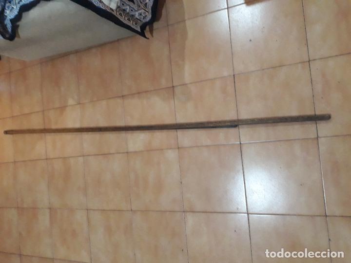 Antig&uuml;edades: Antigua regla metro de madera plegable- 367 cms - Foto 2