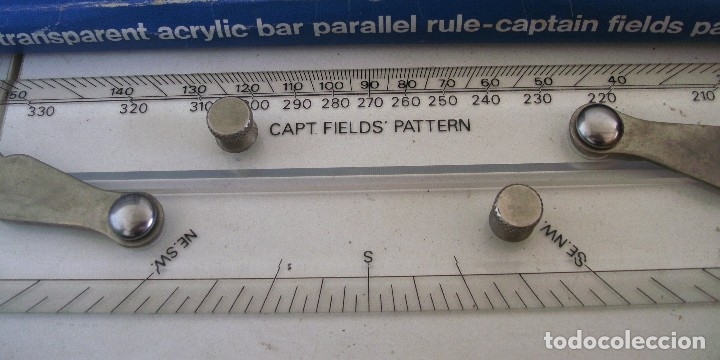 Antig&uuml;edades: regla paralela de plastico capt fields pattern en su caja (40cm aprox) - Foto 2