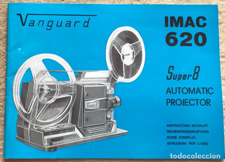 Antig&uuml;edades: Manuel del proyector Vanguard Imac 620 - S&uacute;per 8 Automatic  Projector - Foto 1