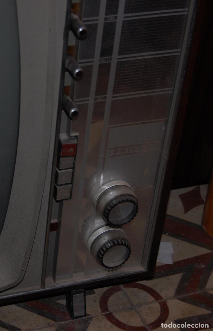 Antig&uuml;edades: TELEVISOR TELEVISI&Oacute;N PHILLIPS AUTOMATICO VINTAGE - Foto 3
