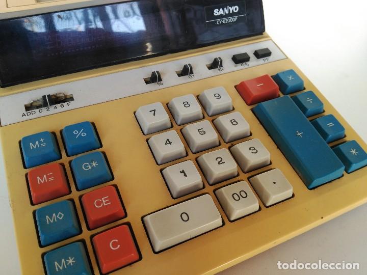 Antigüedades: Calculadora electronica vintage Sanyo CY-6200DP - Foto 2 - 127596171