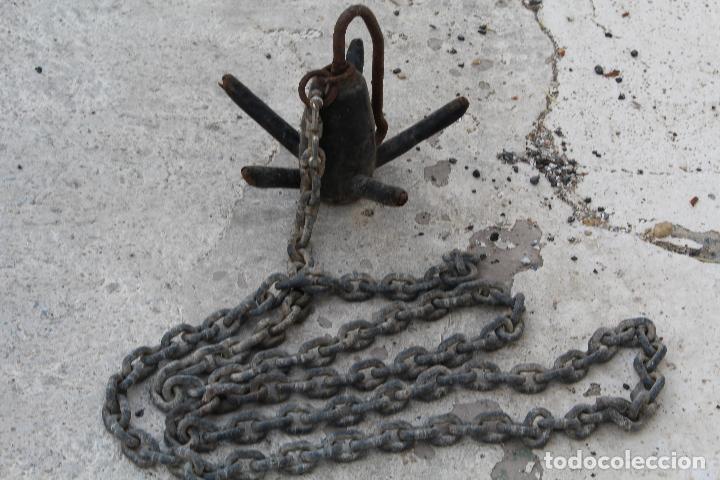 Antig&uuml;edades: ancla de barco con 3,5m.de cadena - Foto 8