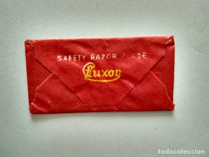 Antig&uuml;edades: HOJA DE AFEITAR. LUXOR. SAFETY RAZOR BLADE. - Foto 2