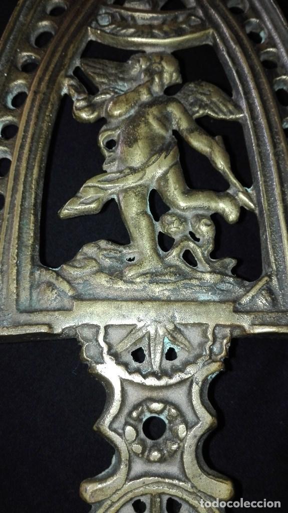 Antig&uuml;edades: ANTIGUA PLANCHA CON SOPORTE DE BRONCE - Foto 7