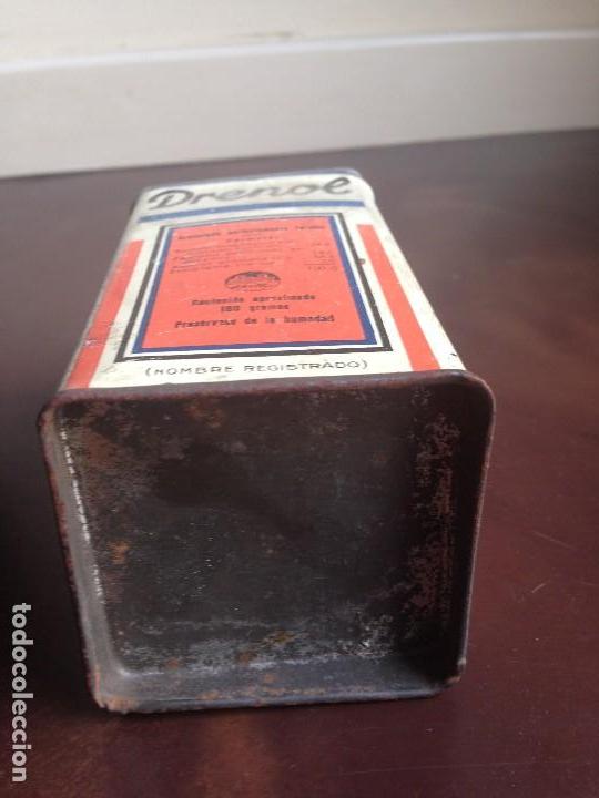 Antig&uuml;edades: DRENOL - LABORATORIO ABELL&Oacute; - CAJA DE HOJALATA - Foto 6