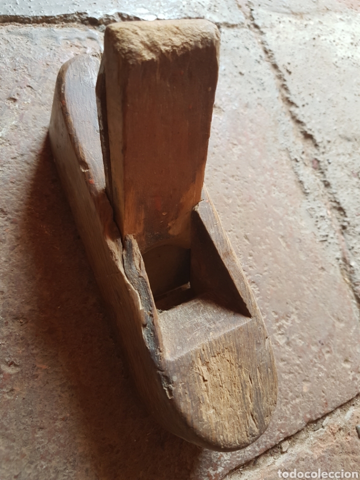 Antig&uuml;edades: Antigua garlopa madera encina - Foto 2