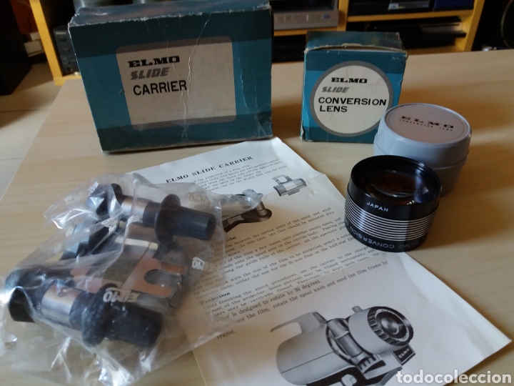 Antig&uuml;edades: ELMO SLIDE CONVERSI&Oacute;N LENS + ELMO SLIDE CARRIER - Foto 1