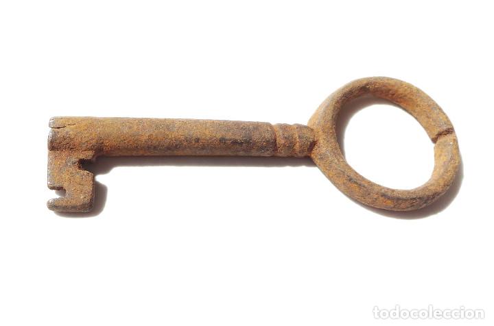 Antig&uuml;edades: ANTIGUA LLAVE DE FORJA.- 9,8 CM DE LARGA - Foto 4