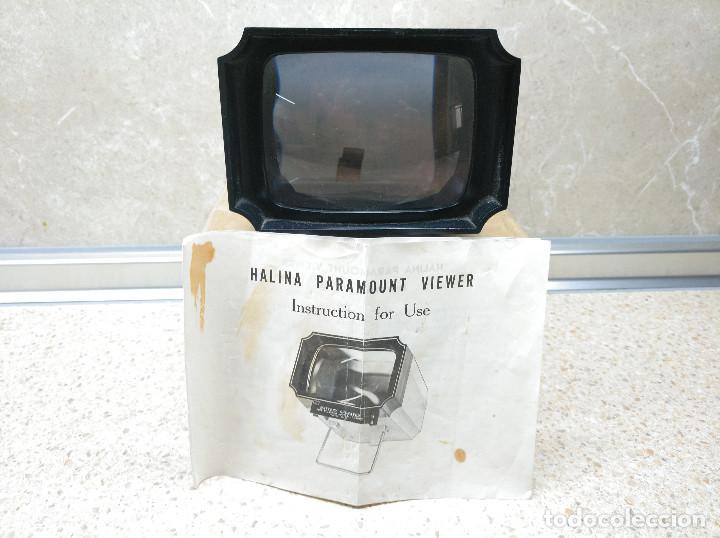 Antig&uuml;edades: PROYECTOR VISOR DIAPOSITIVAS HALINA PARAMOUNT VIEWER EN CAJA ORIGINAL. - Foto 1