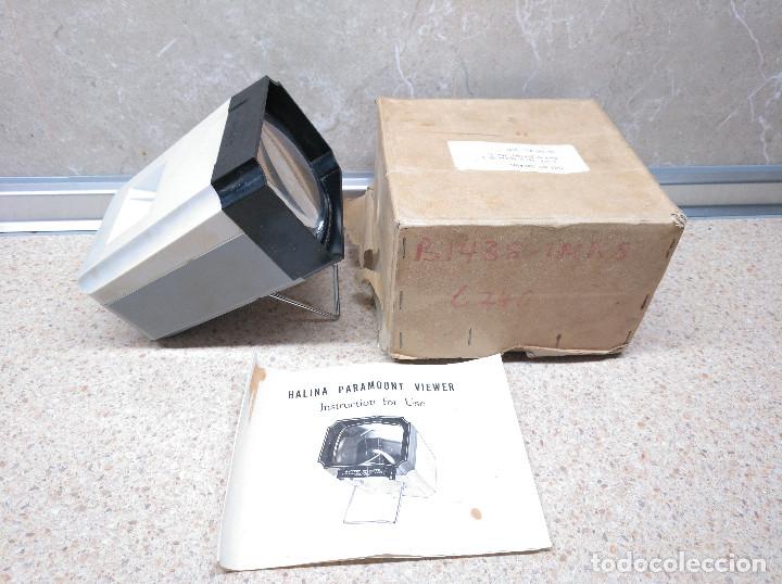 Antig&uuml;edades: PROYECTOR VISOR DIAPOSITIVAS HALINA PARAMOUNT VIEWER EN CAJA ORIGINAL. - Foto 2