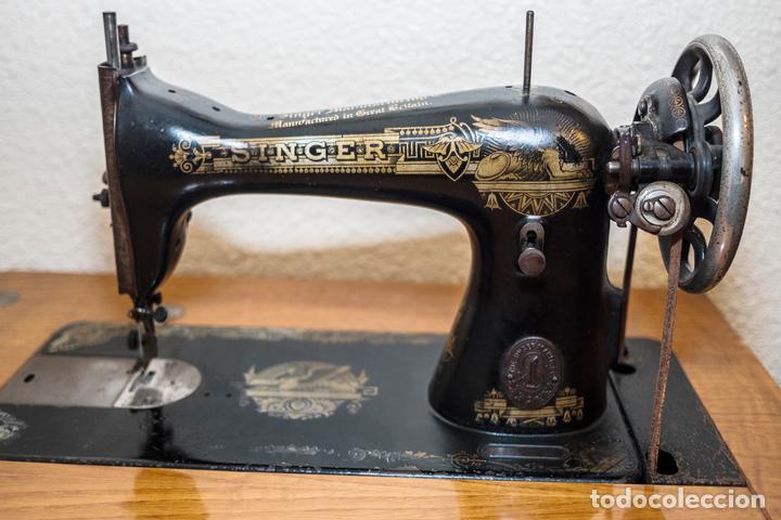 preciosa máquina de coser singer antigua y en f - Comprar