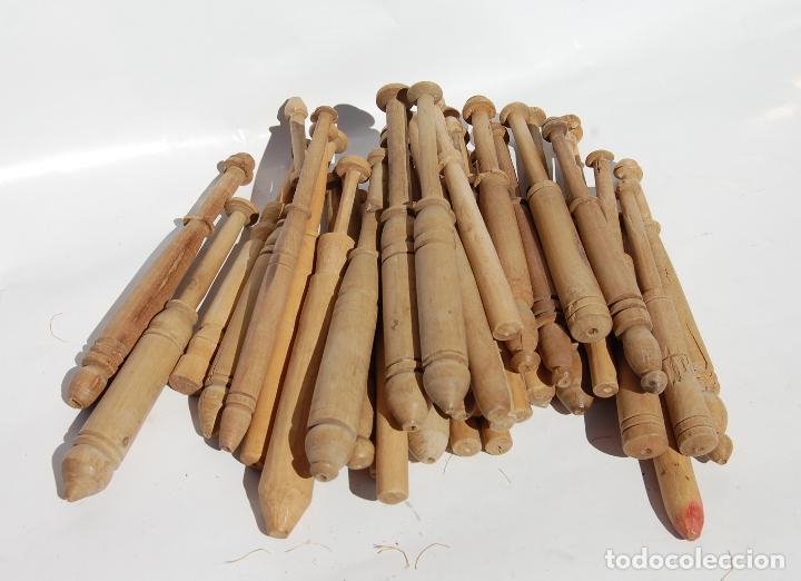 conjunto de bolillos antiguos de madera de boj - Buy Other