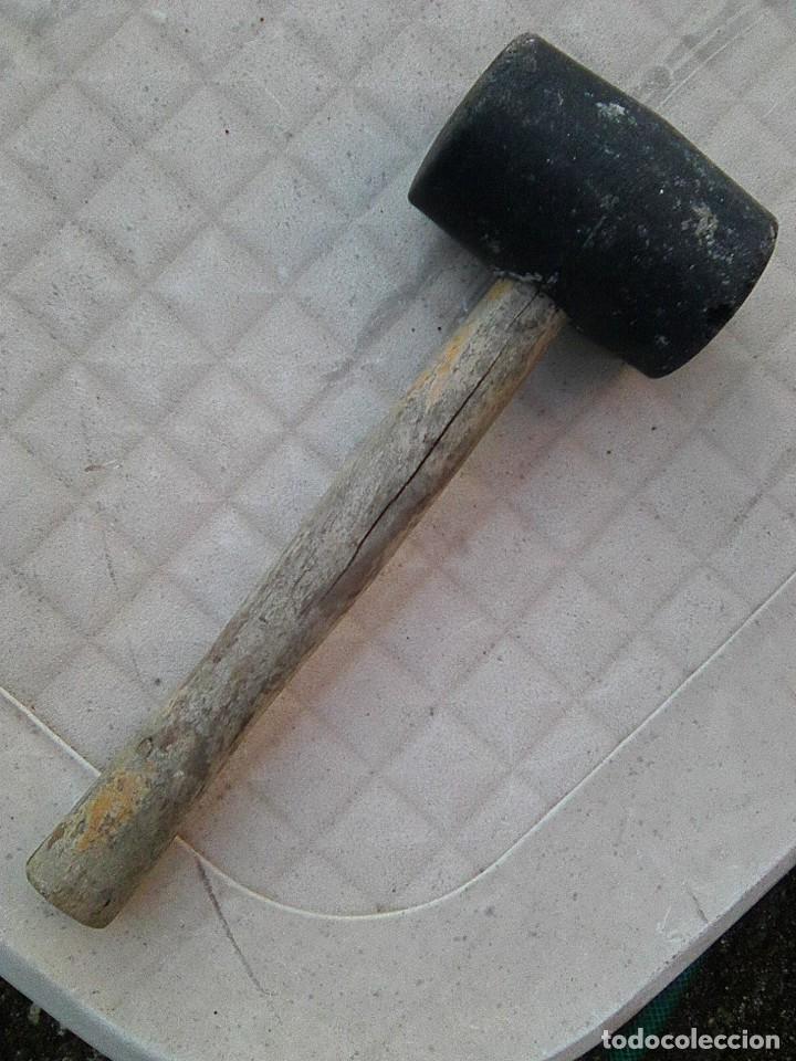 Antig&uuml;edades: contundente martillo de carpintero 30 cms - Foto 2