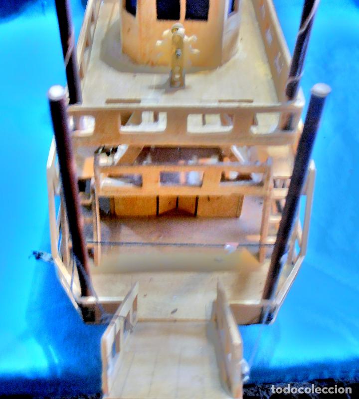 Antig&uuml;edades: MAQUETA BARCO MISSISIPI - Foto 10