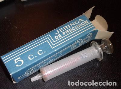 Antig&uuml;edades: ANTIGUA JERINGA DE PRECISI&Oacute;N DE 5 C.C. - Foto 1