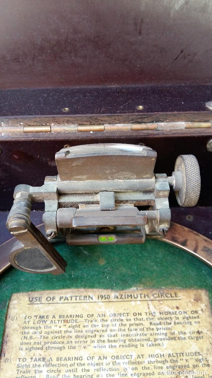 Antig&uuml;edades: ALIDADA AZIMUTAL CON SU CAJA - Foto 6