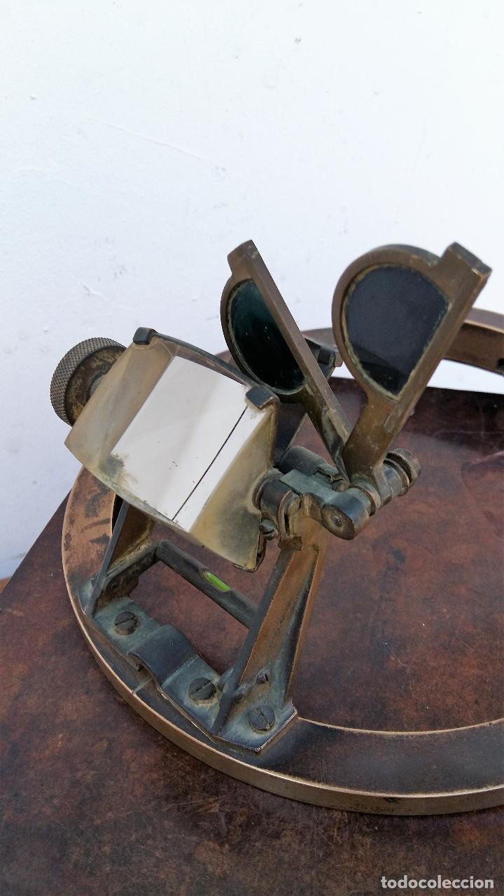 Antig&uuml;edades: ALIDADA AZIMUTAL CON SU CAJA - Foto 7