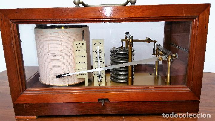 Antig&uuml;edades: BAROGRAFO ANEROIDE CON TERMOMETRO, JULES RICHARD - Foto 1