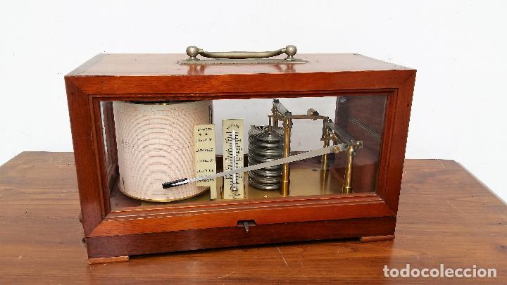 Antig&uuml;edades: BAROGRAFO ANEROIDE CON TERMOMETRO, JULES RICHARD - Foto 2