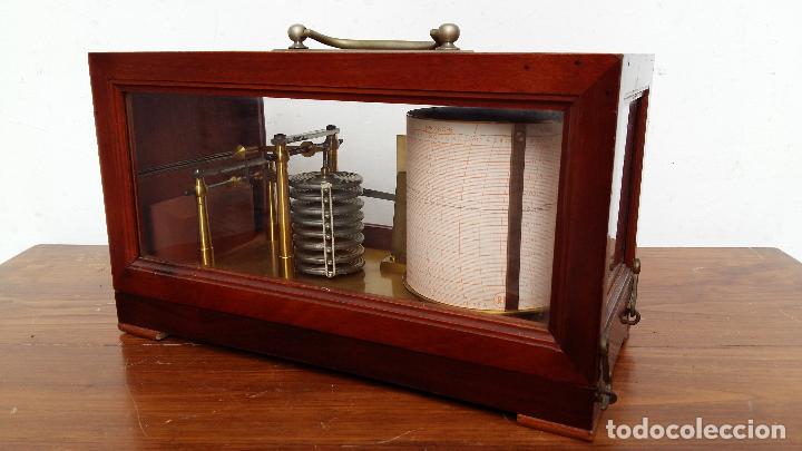 Antig&uuml;edades: BAROGRAFO ANEROIDE CON TERMOMETRO, JULES RICHARD - Foto 3