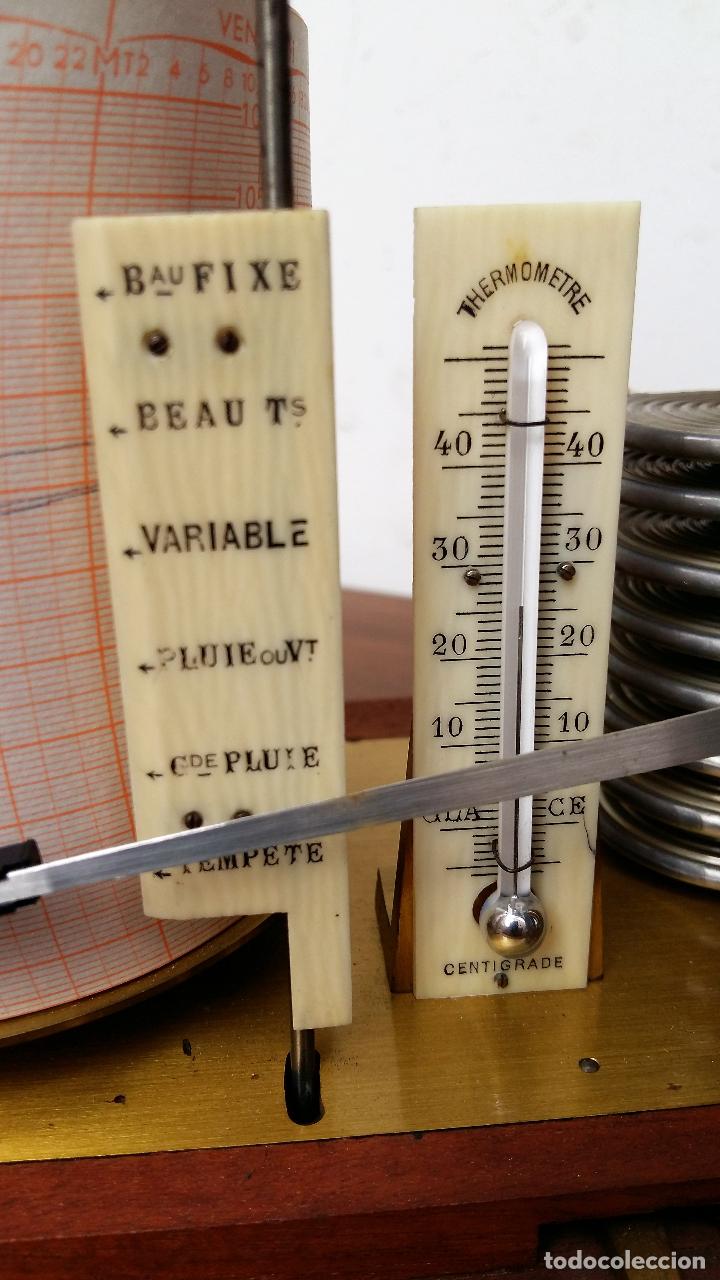 Antig&uuml;edades: BAROGRAFO ANEROIDE CON TERMOMETRO, JULES RICHARD - Foto 6