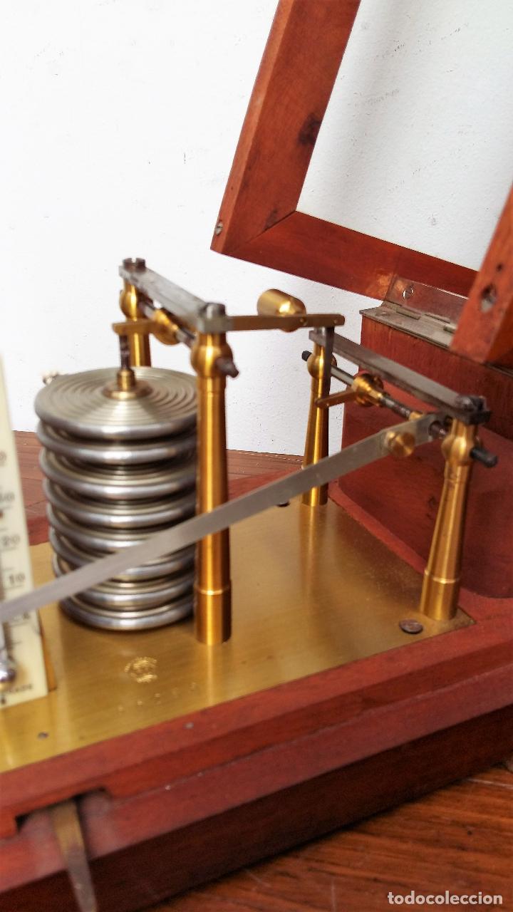 Antig&uuml;edades: BAROGRAFO ANEROIDE CON TERMOMETRO, JULES RICHARD - Foto 8