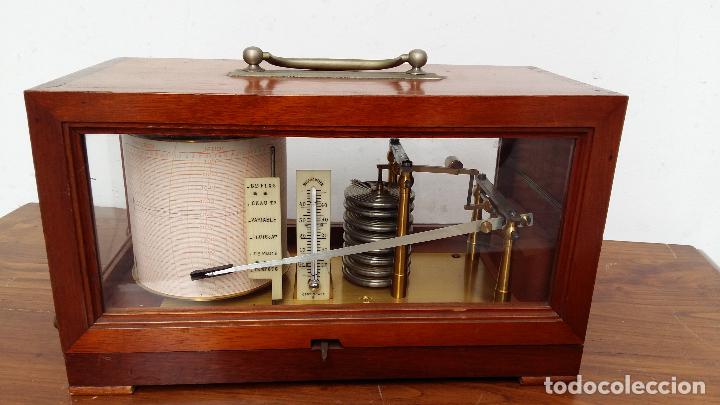 Antig&uuml;edades: BAROGRAFO ANEROIDE CON TERMOMETRO, JULES RICHARD - Foto 12