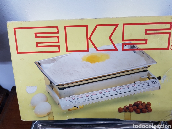 Antig&uuml;edades: B&aacute;scula Vintage EKS con caja - Foto 2