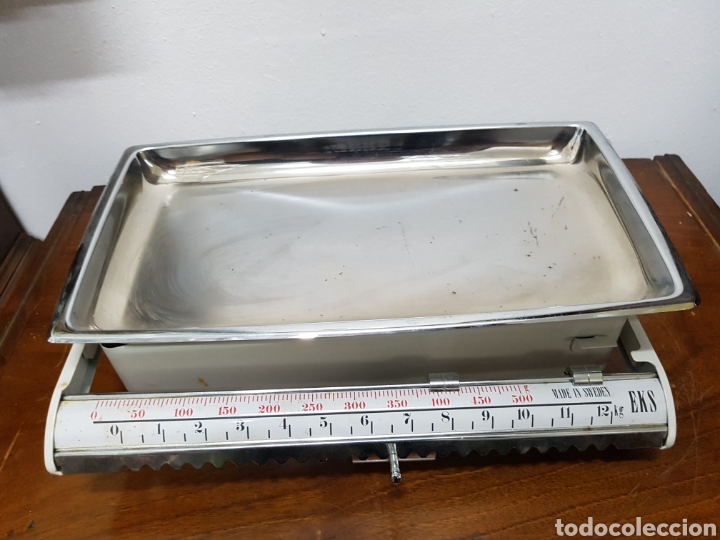 Antig&uuml;edades: B&aacute;scula Vintage EKS con caja - Foto 4