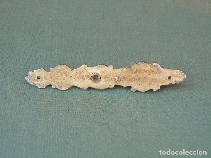 Antig&uuml;edades: ANTIGUO TIRADOR DE BRONCE ALARGADO. - Foto 4