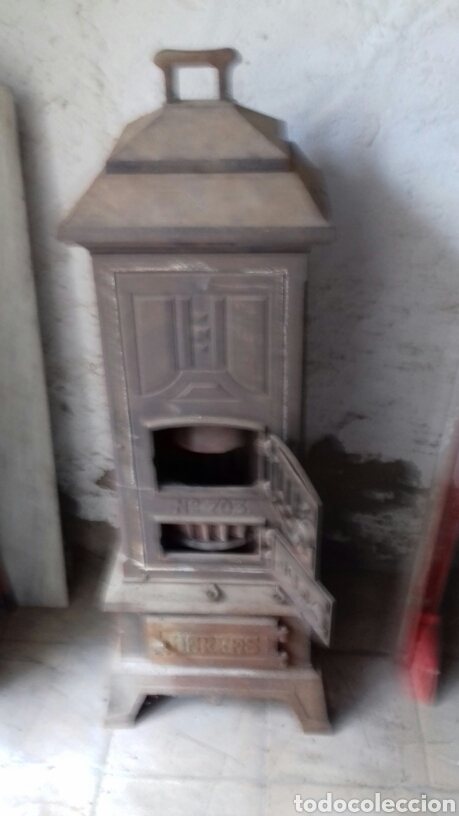 Antig&uuml;edades: estufa alemana de hierro - Foto 4