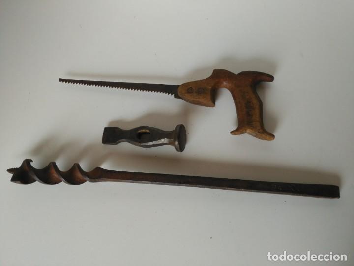 Antig&uuml;edades: Lote de antiguas herramientas de carpintero - Foto 1