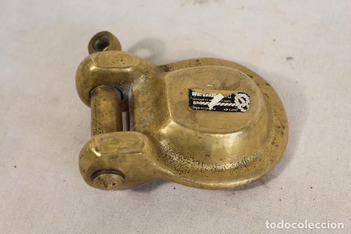 Antig&uuml;edades: grillete de barco cenicero en bronce - Foto 2