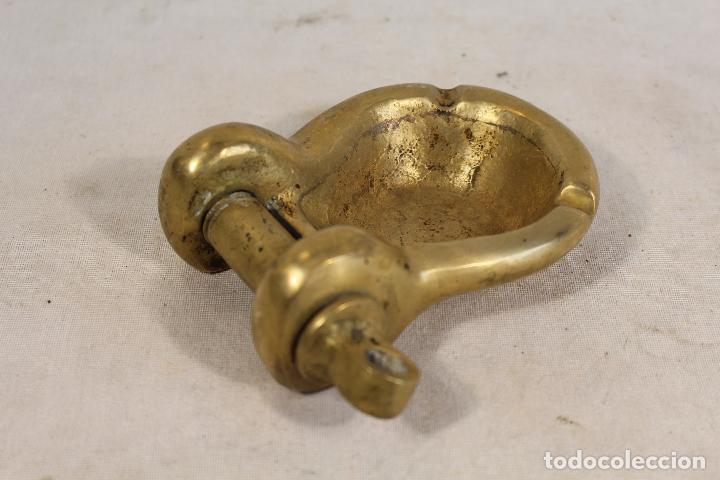 Antig&uuml;edades: grillete de barco cenicero en bronce - Foto 5