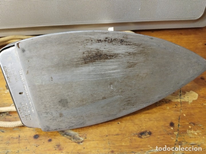 Antig&uuml;edades: PLANCHA PHILIPS MODELO HL2113BT. - Foto 4