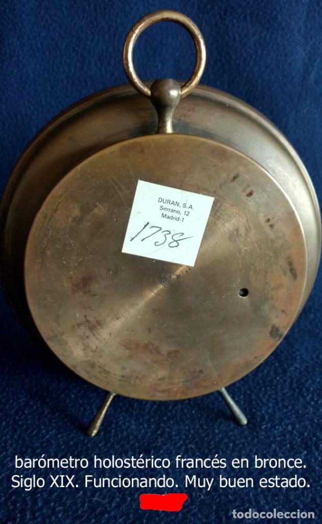 Antig&uuml;edades: Bar&oacute;metro holost&eacute;rico franc&eacute;s del XIX - Foto 2