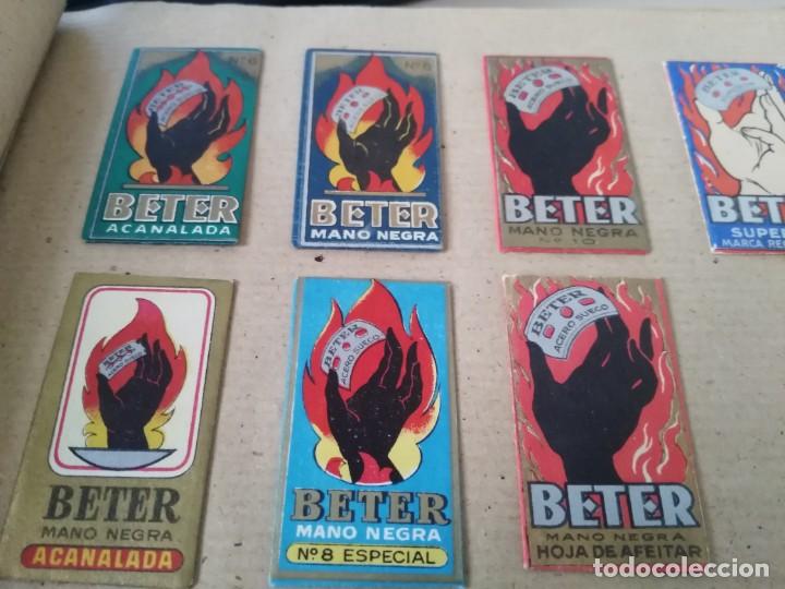 Antig&uuml;edades: ANTIGUAS FUNDAS DE HOJAS DE AFEITAR  CON HOJA BETER - Foto 2