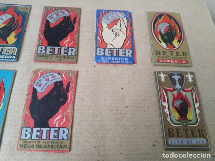 Antig&uuml;edades: ANTIGUAS FUNDAS DE HOJAS DE AFEITAR  CON HOJA BETER - Foto 3