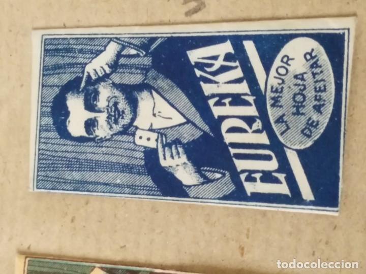 Antig&uuml;edades: ANTIGUA FUNDAS DE HOJA DE AFEITAR CON HOJA EUREKA - Foto 1