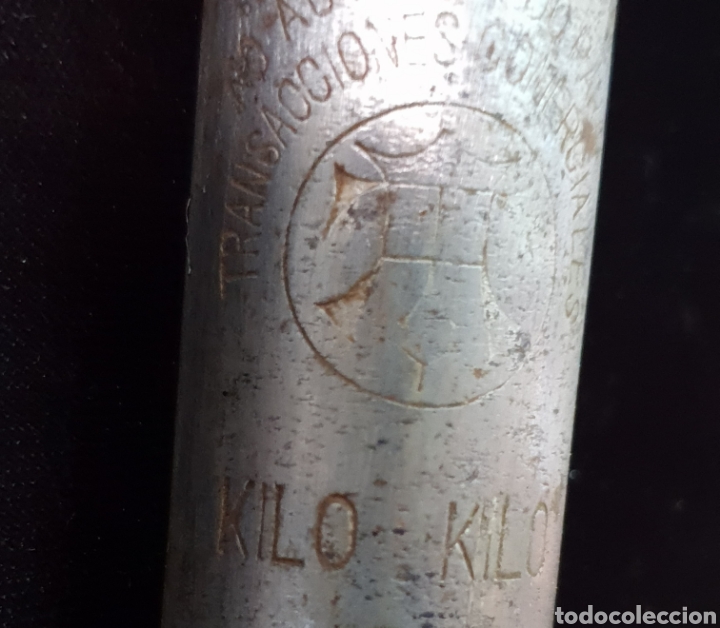 Antig&uuml;edades: Balanza de colgar 10 kg - Foto 6