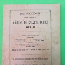 Antigüedades: MAQUINA DE CALCETA DUBIED,SUIZA 1896. Lote 139641638
