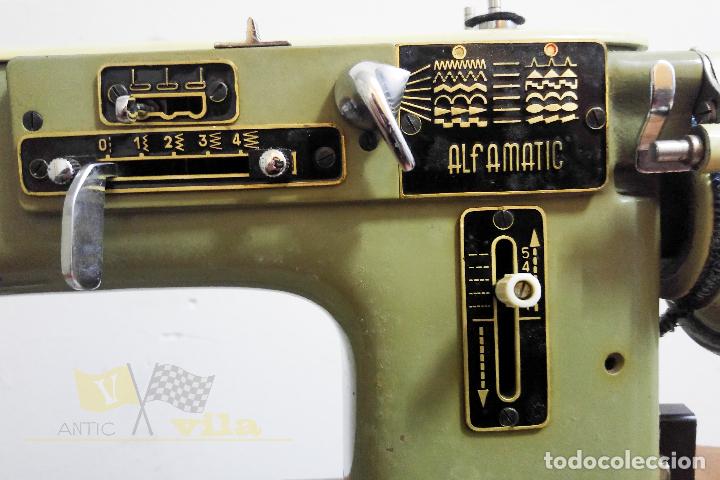 Antig&uuml;edades: M&aacute;quina de coser Alfamatic 103 - Foto 4