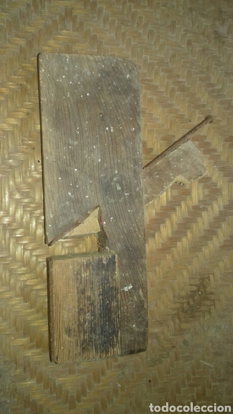 Antig&uuml;edades: Herramienta antigua cepillo de carpinter&iacute;a. Sin polillas - Foto 3