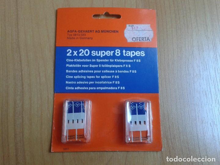 Agfa Super 8 Tapes 2x20 Nastro Adesivo Per Incollatrice F 8 S 
