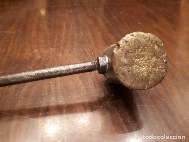 Antig&uuml;edades: Antiguo Martillo de bronce y mango en madera. De artesano. - Foto 4