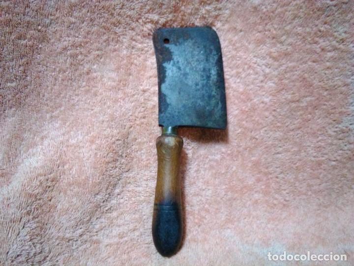 Antig&uuml;edades: antiguo machete de carnicero - Foto 1