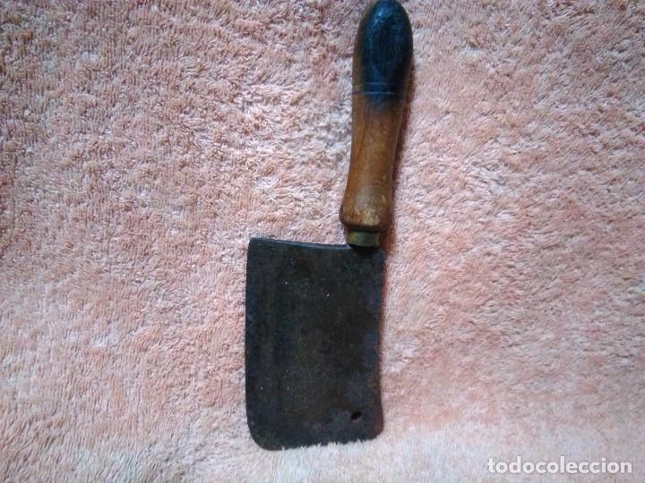 Antig&uuml;edades: antiguo machete de carnicero - Foto 4