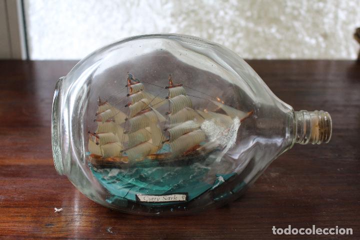 Antig&uuml;edades: barco cutty sark en botella - Foto 9
