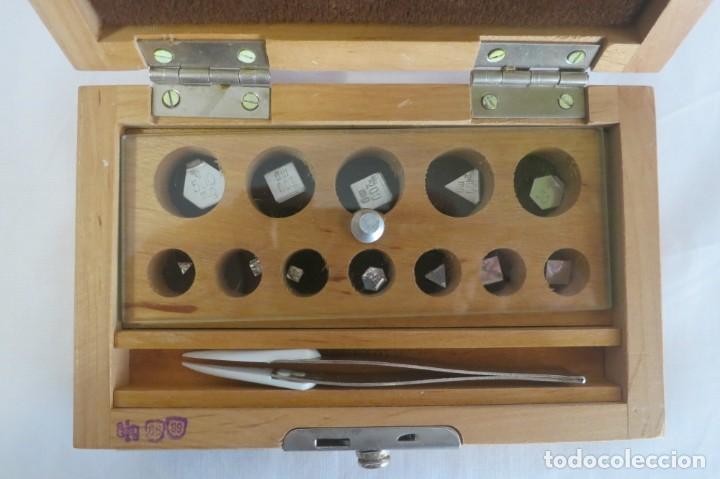 Antig&uuml;edades: caja de pesas en miligramos - Foto 1