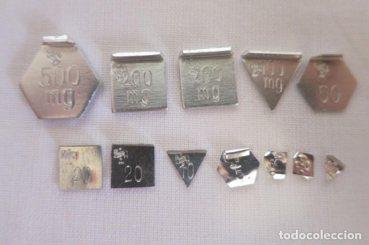 Antig&uuml;edades: caja de pesas en miligramos - Foto 5